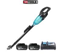 Makita DCL180 18V LXT Black Vacuum Cleaner With 2 x 3Ah Batteries & Charger