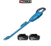 Makita DCL180Z 18V LXT Cordless 0.65L Vacuum Cleaner With 2 x 5Ah Batteries