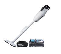Makita Dcl180Zw 18V Lxt Cordless 42Mbar 0.65L White Vacuum Cleaner With 1 X 5Ah Battery & Charger