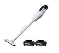 Makita Dcl180Zw 18V Lxt Cordless 42Mbar 0.65L White Vacuum Cleaner With 2 X 3Ah Batteries
