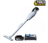 Makita DCL181FZW 18V LXT 600ml Vacuum Cleaner White + 1 x 6Ah Battery & Charger