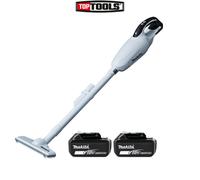 Makita DCL181FZW 18V LXT 600ml Vacuum Cleaner White With 2 x 5.0Ah Batteries