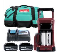 Makita Dcm501Zar 12V Max/18V Cxt/lxt Cordless Cofee Maker With 2 X Bl1830, Charger & Lxt400 Tool Bag