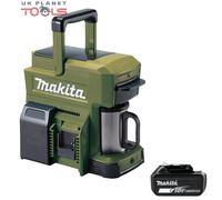 Makita DCM501ZO 10.8v CXT / 18v LXT Coffee Maker Olive With 1 x 5.0 Ah Battery