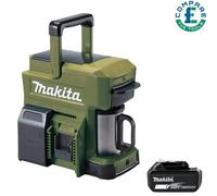 Makita DCM501ZO 10.8v CXT / 18v LXT Coffee Maker Olive With 1 x 6.0 Ah Battery