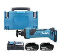 Makita Dco180Z Cutter 18V Li-Ion Lxt Cordless Drywall Cutter With 2 X 5Ah Batteries, Charger & Case