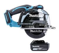 Makita DCS552 18V LXT Metal Cutting Circular Saw 136mm with 1 x 5Ah Battery