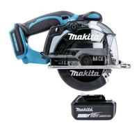 Makita Dcs552Z 18V Lxt 136mm Cordless Metal Cutting Circular Saw With 1 X 6Ah Battery