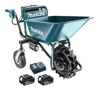 Makita DCU180 18v LXT Cordless Brushless Wheelbarrow and Bucket Frame 2 x 5ah Li-ion Charger