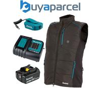 Makita DCV202Z2XL LXT 18v Cordless Heated Vest Gilet - Black XXL + Battery