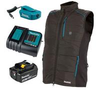 Makita Dcv202Zs Lxt 18V Cordless Heated Vest Gilet - Black Small + Battery