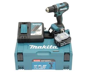 Makita DDF485RFJ Cordless Drill Driver 18 V/3 Ah with 2 Batteries + Charger in MAKPAC