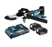 Makita DDG460T2X7 LXT Cordless 18v / 36v BL Earth Auger Fence Post Drill +2x5.0