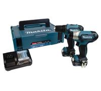 Makita DF333D + TD110D, DC10WC, BL1021B x2, Makpac case type 1 CLX224AJ