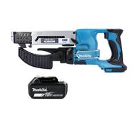 Makita Dfr550Z 18V Li-Ion Lxt Cordless 55mm Auto Feed Screwdriver With 1 X 5Ah Battery