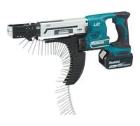 Makita DFR750RTE 18V Li-ion LXT Auto-Feed Screwdriver Complete with 2 x 5.0 Ah Batteries and Charger Supplied in a Makpac Case