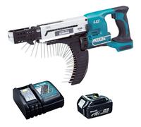 Makita DFR750Z 18V 45 - 75 mm Auto Feed Screwdriver 1 x 5.0Ah Battery & Charger