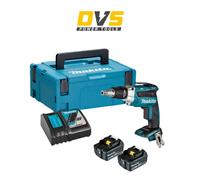 Makita DFS250RTJ Cordless 18V LXT Brushless Drywall Screwdriver - 2x5Ah Batts &