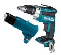 Makita Dfs250Z 18V Brushless Collated Autofeed Drywall Screwdriver + Attachment
