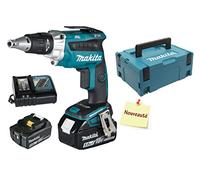Makita DFS251RTJ 18V Li-Ion LXT Brushless Tek Screwdriver Complete with 2 x 5.0 Ah Li-Ion Batteries and Charger Supplied in A Makpac Case