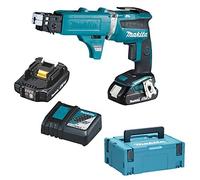 Makita DFS452AJX2 Plasterboard Screwdriver Battery 18V BRUSHLESS 2x2.0 Ah MAKPAC