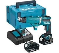 Makita DFS452FJX2 18V Li-ion LXT Brushless Screwdriver Complete with 2 x 3.0 Ah Batteries, Charger and Auto-Feed Attachment Supplied in a Makpac Case