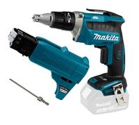 Makita Dfs452Z 18V Collated Autofeed Brushless Screwdriver Lithium + Attachment