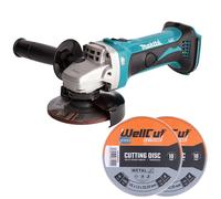 Makita DGA452 18v 115mm LXT Angle Grinder With Metal Cutting Disc Pack of 20