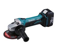 Makita DGA452RTJ 115mm 18v Angle Grinder With 2 x 5.0Ah Batteries, Cha