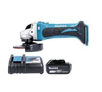 Makita DGA452Z 18V 115mm Cordless Angle Grinder with 1 x 5.0Ah Battery & DC18RC Charger