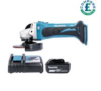 Makita DGA452Z 18v 115mm LXT Angle Grinder Body With 1 x 5Ah Battery & Charger