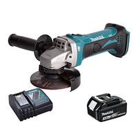 Makita DGA452Z 18v 4.5" 115mm Angle Grinder with 1 x 3.0Ah Battery BL1830 + DC18RC Charger