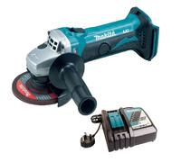 MAKITA DGA452Z 18V GRINDER BODY + DC18RC 240V RAPID CHARGER LXT 115MM