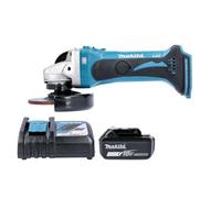 Makita Dga452Z 18V Lxt Cordless 115mm Slide Switch Angle Grinder With 1 X 5Ah Battery & Charger