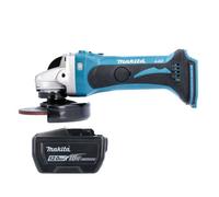 Makita Dga452Z Grinder 18V Lxt Cordless 115mm Slide Switch Angle Grinder With 1 X 12Ah Battery