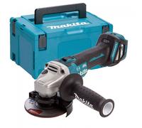 Makita DGA463Z 18V Cordless Brushless 115mm Angle Grinder Body With Makpac Case