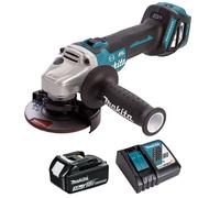 Makita DGA463Z 18V LXT Brushless 115mm Angle Grinder 1 x 3.0Ah Battery & Charger