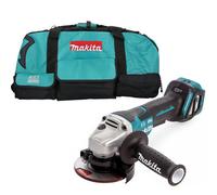 Makita Dga467Z 18V Lxt Cordless Brushless 115mm Angle Grinder With Lxt600 Tool Bag