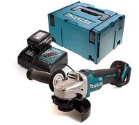 Makita DGA504Z 18V Angle Grinder with 1 x 5Ah Battery, Charger, Case & Inlay