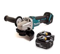 Makita DGA504Z 18V Brushless Angle Grinder 125mm with 2 x 5Ah Batteries