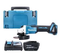 Makita Dga504Z 18V Lxt 125mm Cordless Brushless Slide Switch Atv Angle Grinder With 1 X 12Ah Battery, Charger & Case