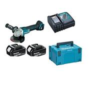 Makita DGA506RTJ Cordless 18V Brushless 125mm Angle Grinder 2x 5Ah Battery Set