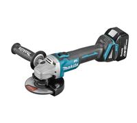 Makita DGA506RTJ Cordless 18V Brushless 125mm Angle Grinder 2x 5Ah Battery Set