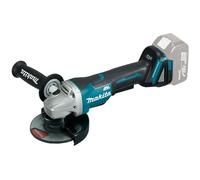 Makita DGA508ZJ Angle grinder 125mm 18V with safety paddle switch in case Makpac