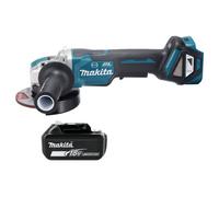 Makita Dga519Z 18V Lxt Cordless 125mm X-Lock Brushless Paddle Switch Angle Grinder With 1 X 5Ah Battery