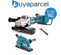 Makita DGA900Z 18v / 36v Cordless Brushless 9" Angle Grinder + Dust Extractor