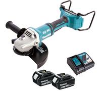 Makita DGA900Z 36V Brushless 230mm Angle Grinder 2 x 6.0Ah Battery & Charger