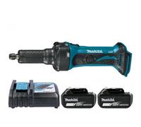 Makita Dgd800 18V Lxt Long-Nose Die Grinder With 2 X 5.0Ah Batteries & Charger