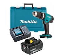 MAKITA DHP453 COMBI DRILL 18V LXT 1 X 5.0AH BL1850B BATTERY, CHARGER & CASE NEW