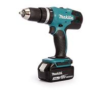 Makita DHP453SFE 18 V Li-Ion Cordless Combi Drill in Case - Blue/Black